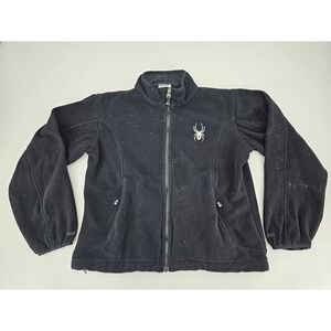 Spyder Recycle Fleece Jacket Womens Midweight Sweater‎ Fleece Full Zip M Black